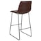 Flash Furniture 30" LeatherSoft Bar Height Barstools, Dark Brown, PK2 2-ET-ER18345-30-DB-GG - alternate 9